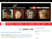 Tablet Screenshot of boysandgirlshairstyles.com